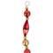 9ft. Red & Gold Unlit Shiny & Matte Beaded Christmas Garland